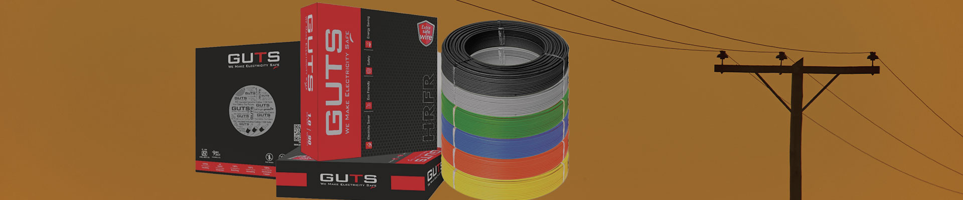Elegant Wheel Wires/Cable Banner